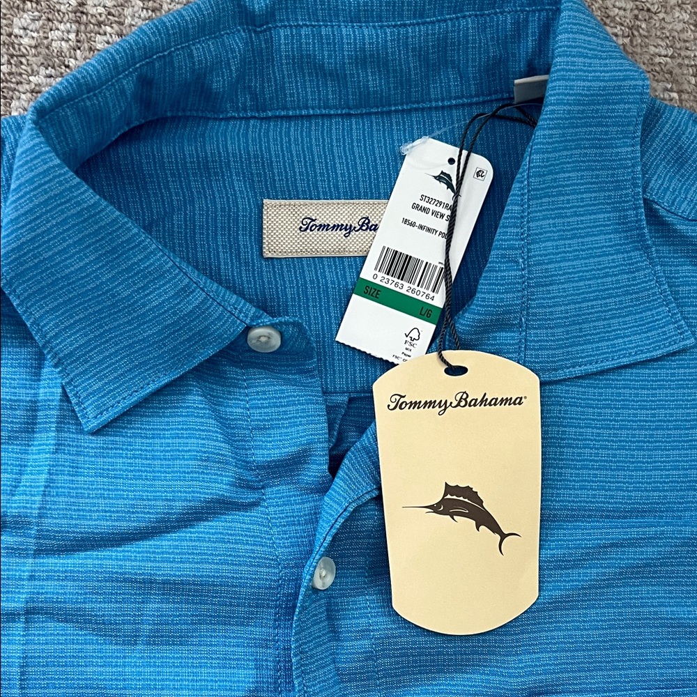 Tommy Bahama Vibrant Blue Casual Shirt